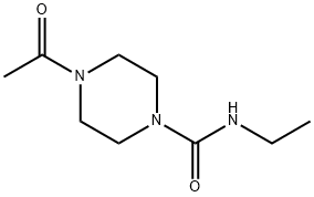 4-ACETYL-N-ETHYLPIPERAZINE-1-CARBOXAMIDE Struktur