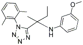 N-(2-(1-(2,6-DIMETHYLPHENYL)-1H-TETRAZOL-5-YL)BUTAN-2-YL)-3-METHOXYBENZENAMINE Struktur