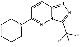 6-PIPERIDIN-1-YL-3-TRIFLUOROMETHYL-[1,2,4]TRIAZOLO[4,3-B]PYRIDAZINE Struktur