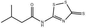 3-METHYL-N-(3-THIOXO-3H-1,2,4-DITHIAZOL-5-YL)BUTANAMIDE Struktur