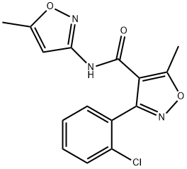 (3-(2-CHLOROPHENYL)-5-METHYLISOXAZOL-4-YL)-N-(5-METHYLISOXAZOL-3-YL)FORMAMIDE Struktur