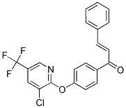 1-(4-(3-CHLORO-5-(TRIFLUOROMETHYL)(2-PYRIDYLOXY))PHENYL)-3-PHENYLPROP-2-EN-1-ONE Struktur