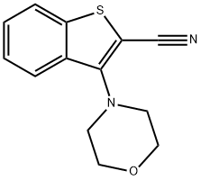 3-MORPHOLINO-1-BENZOTHIOPHENE-2-CARBONITRILE Struktur