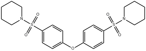 1-((4-[4-(PIPERIDINOSULFONYL)PHENOXY]PHENYL)SULFONYL)PIPERIDINE Struktur