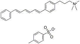 N-((4-(6-PHENYL-1,3,5-HEXATRIENYL)PHENYL)PROPYL)TRIMETHYLAMMONIUM P-TOLUENESULFONATE Struktur