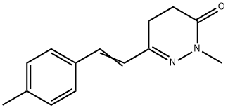 2-METHYL-6-(4-METHYLSTYRYL)-4,5-DIHYDRO-3(2H)-PYRIDAZINONE Struktur