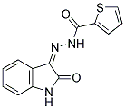 3-(THIOPHENE-2-CARBOXYLHYDRAZIDYL)-2-OXOINDOLINE Struktur