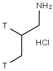 PROPYLAMINE-N, HYDROCHLORIDE, [2,3-3H] Struktur