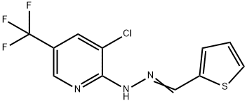 2-THIOPHENECARBALDEHYDE N-[3-CHLORO-5-(TRIFLUOROMETHYL)-2-PYRIDINYL]HYDRAZONE Struktur