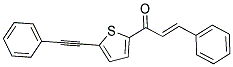 3-PHENYL-1-[5-(2-PHENYLETH-1-YNYL)-2-THIENYL]PROP-2-EN-1-ONE Struktur