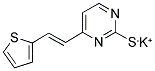 POTASSIUM 4-[2-(2-THIENYL)VINYL]-2-PYRIMIDINETHIOLATE Struktur