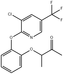 3-(2-([3-CHLORO-5-(TRIFLUOROMETHYL)-2-PYRIDINYL]OXY)PHENOXY)-2-BUTANONE Struktur