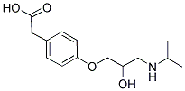 4-(2-HYDROXY-3-ISOPROPYLAMINOPROPOXY) PHENYLACETIC ACID Struktur