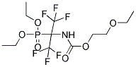 DIETHYL [1-([(2-ETHOXYETHOXY)CARBONYL]AMINO)-2,2,2-TRIFLUORO-1-(TRIFLUOROMETHYL)ETHYL]PHOSPHONATE Struktur