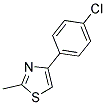 4-(4-CHLORO-PHENYL)-2-METHYL-THIAZOLE Struktur