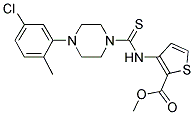 METHYL 3-(((4-(5-CHLORO-2-METHYLPHENYL)PIPERAZINYL)THIOXOMETHYL)AMINO)THIOPHENE-2-CARBOXYLATE Struktur