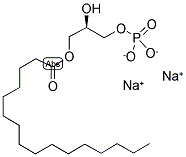 1-PALMITOYL-2-HYDROXY-SN-GLYCERO-3-PHOSPHATE(SODIUM SALT) Struktur