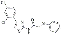 N-[4-(2,4-DICHLOROPHENYL)-1,3-THIAZOL-2-YL]-2-(PHENYLSULFANYL)ACETAMIDE Struktur