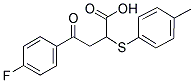 4-(4-FLUOROPHENYL)-2-[(4-METHYLPHENYL)SULFANYL]-4-OXOBUTANOIC ACID Struktur