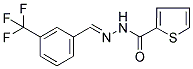 N'-([3-(TRIFLUOROMETHYL)PHENYL]METHYLENE)-2-THIOPHENECARBOHYDRAZIDE Struktur