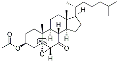 CHOLESTAN-5-ALPHA, 6-ALPHA-EPOXY-3-BETA-OL-7-ONE ACETATE Struktur