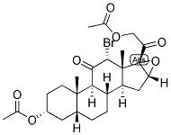 5-BETA-PREGNAN-12-ALPHA-BROMO-16,17-EPOXY-3-ALPHA, 21-DIOL-11,20-DIONE DIACETATE Struktur