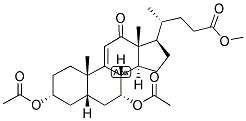 9(11),5BETA-CHOLENIC ACID-3ALPHA,7ALPHA-DIOL-12-ONE METHYL ESTER 3,7-DIACETATE Struktur