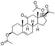 5-PREGNEN-3-BETA, 17-DIOL-11,20-DIONE 3,17-DIACETATE Struktur