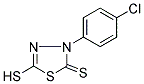 3-(4-CHLOROPHENYL)-5-SULFANYL-1,3,4-THIADIAZOLE-2(3H)-THIONE Struktur