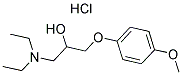 1-(DIETHYLAMINO)-3-(4-METHOXYPHENOXY)PROPAN-2-OL HYDROCHLORIDE Struktur