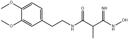 3-AMINO-N-(2-(3,4-DIMETHOXYPHENYL)ETHYL)-3-(HYDROXYIMINO)PROPANAMIDE Struktur