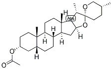 5-BETA, 20-ALPHA, 22-ALPHA, 25D-SPIROSTAN-3-ALPHA-OL ACETATE Struktur