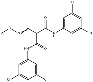 N1,N3-BIS(3,5-DICHLOROPHENYL)-2-[(METHOXYIMINO)METHYL]MALONAMIDE Struktur