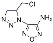 4-[5-(CHLOROMETHYL)-1H-1,2,3-TRIAZOL-1-YL]-1,2,5-OXADIAZOL-3-AMINE Struktur