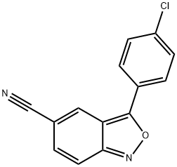 3-(4-CHLOROPHENYL)-2,1-BENZISOXAZOLE-5-CARBONITRILE Struktur