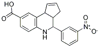 4-(3-NITROPHENYL)-3A,4,5,9B-TETRAHYDRO-3H-CYCLOPENTA[C]QUINOLINE-8-CARBOXYLIC ACID Struktur