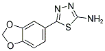 5-BENZO[1,3]DIOXOL-5-YL-[1,3,4]THIADIAZOL-2-YLAMINE Struktur