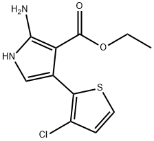 ETHYL 2-AMINO-4-(3-CHLORO-2-THIENYL)-1H-PYRROLE-3-CARBOXYLATE Struktur