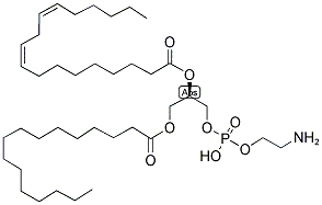 1-PALMITOYL-2-LINOLEOYL-SN-GLYCERO-3-PHOSPHOETHANOLAMINE Struktur