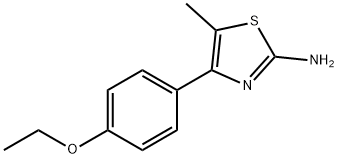 4-(4-ETHOXY-PHENYL)-5-METHYL-THIAZOL-2-YLAMINE Structure