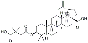 3-O-(3',3'-DIMETHYLSUCCINYL) BETULINIC ACID Struktur