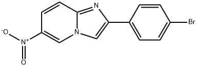 2-(4-BROMOPHENYL)-6-NITROIMIDAZO[1,2-A]PYRIDINE Struktur