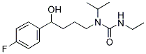 N-ETHYL-N'-[4-(4-FLUOROPHENYL)-4-HYDROXYBUTYL]-N'-ISOPROPYLUREA Struktur