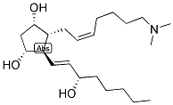 1-DIMETHYLAMINO-9ALPHA, 11ALPHA, 15S-TRIHYDROXY-PROSTA-5Z, 13E-DIENE Struktur