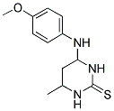 4-[(4-METHOXYPHENYL)AMINO]-6-METHYLTETRAHYDROPYRIMIDINE-2(1H)-THIONE Struktur