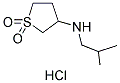 (1,1-DIOXO-TETRAHYDRO-1LAMBDA6-THIOPHEN-3-YL)-ISOBUTYL-AMINE HYDROCHLORIDE Struktur