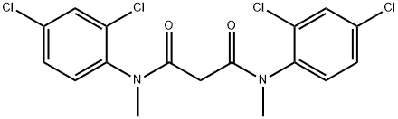 N1,N3-BIS(2,4-DICHLOROPHENYL)-N1,N3-DIMETHYLMALONAMIDE Struktur