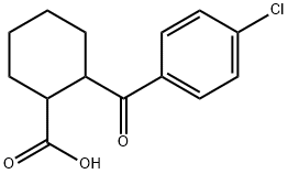 TRANS-2-(4-CHLOROBENZOYL)CYCLOHEXANE-1-CARBOXYLIC ACID Struktur