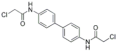 2-CHLORO-N-[4'-(2-CHLORO-ACETYLAMINO)-BIPHENYL-4-YL]-ACETAMIDE Struktur