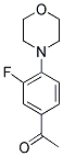 1-(3-FLUORO-4-MORPHOLIN-4-YLPHENYL)ETHANONE Struktur